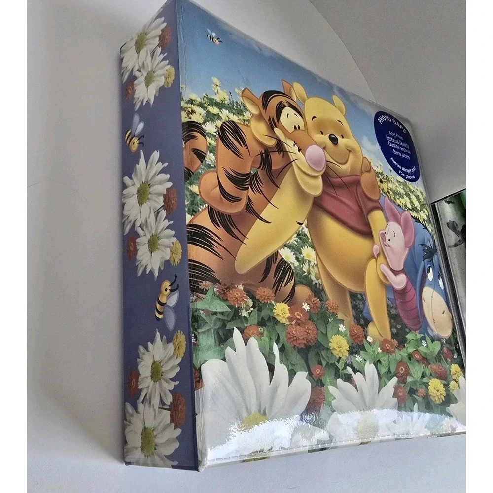 Disney Winnie the Pooh Friends Blue Photo Album 4x6 200 Photos Acid Free Vtg